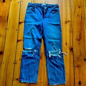 Abercrombie ankle straight ultra high rise jeans